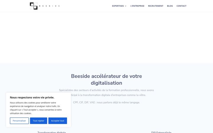 Screenshot of beeside.fr