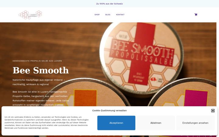 Screenshot of beesmooth.ch