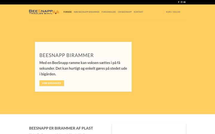 Screenshot of beesnapp.dk