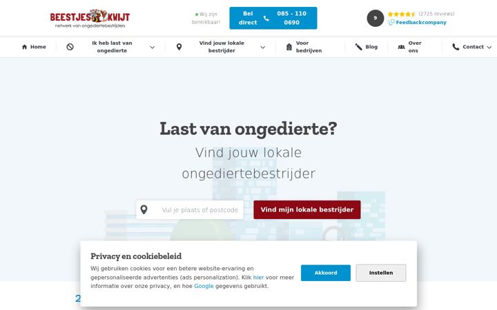 Screenshot of beestjeskwijt.nl