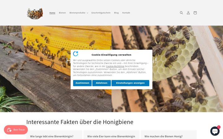 Screenshot of beesyfactory.de