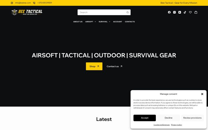 Screenshot of beetac.com