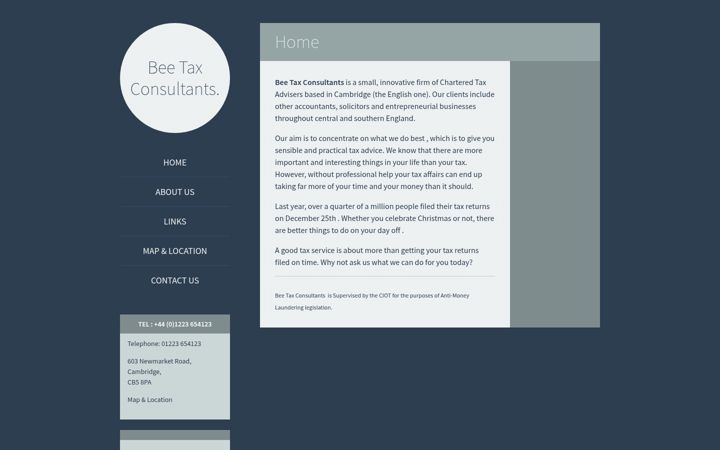 Screenshot of beetax.uk