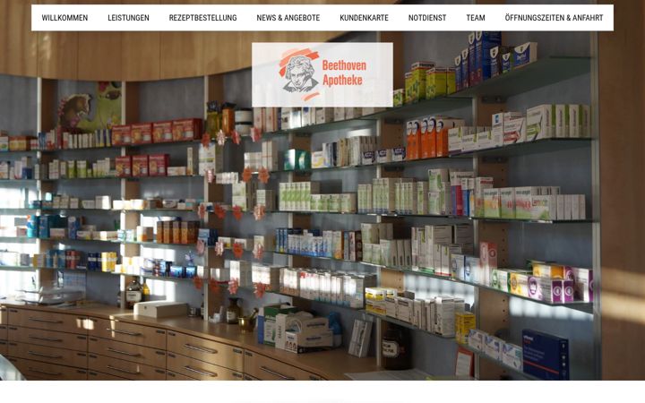 Screenshot of beethoven-apotheke.com