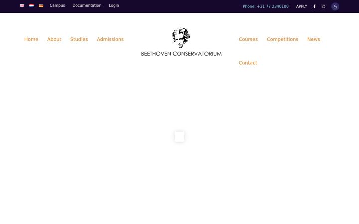 Screenshot of beethoven-conservatorium.com