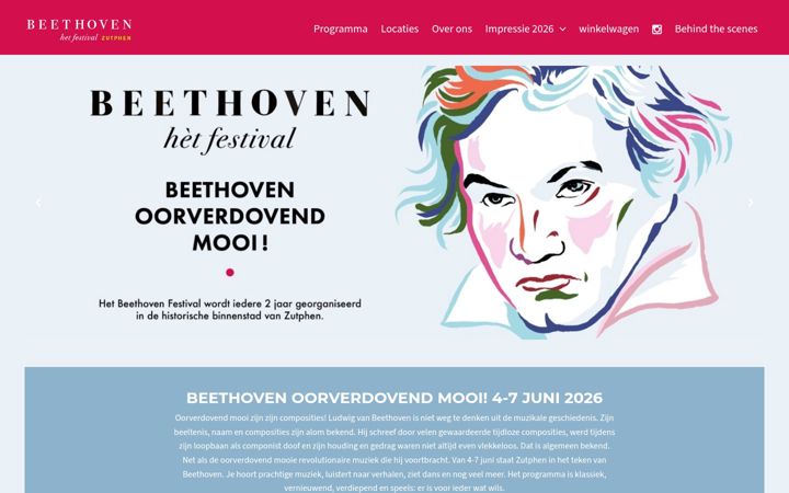 Képernyőkép: beethoven-festival.nl