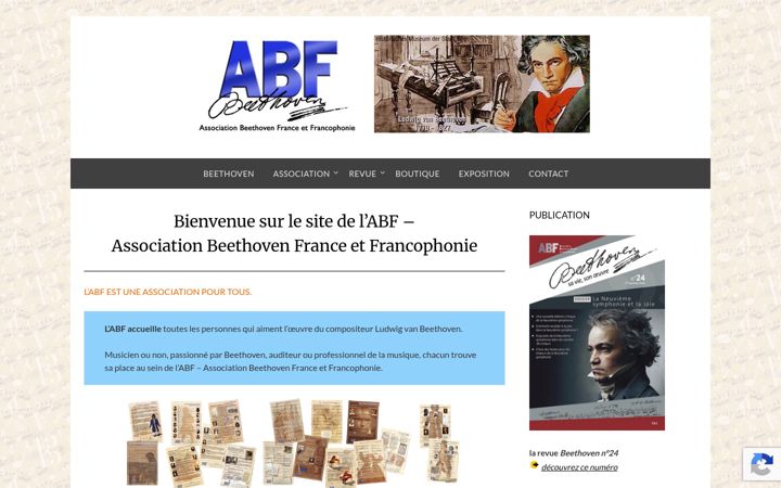Captura de pantalla de beethoven-france.org