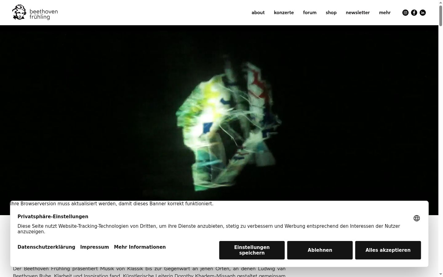 Screenshot van de toestemmingsbanner zoals getoond vóór enige interactie