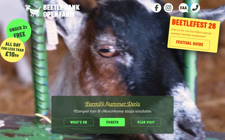 Screenshot of beetlebankopenfarm.co.uk