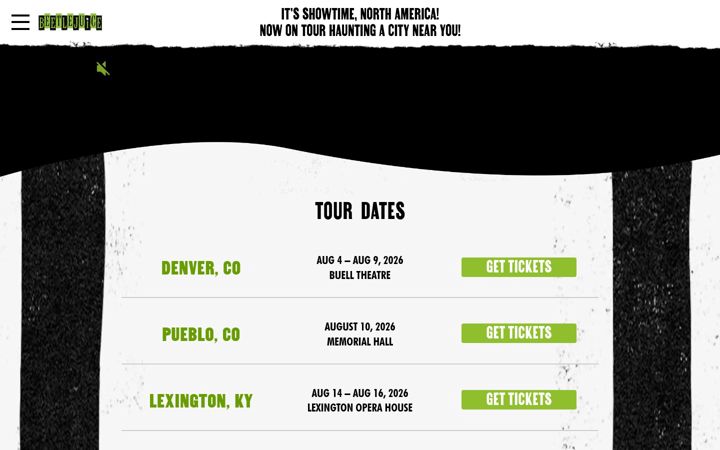 Screenshot of beetlejuicebroadway.com