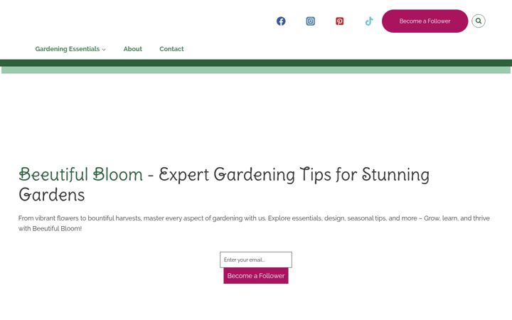 Screenshot of beeutifulbloom.co.uk