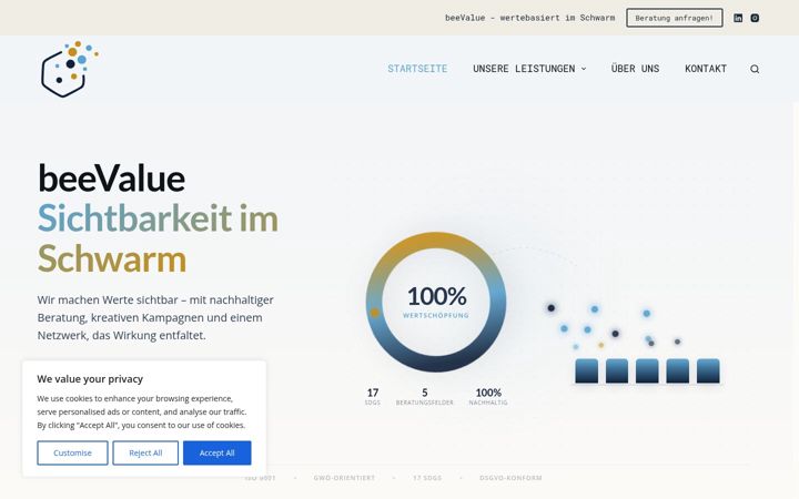 Screenshot of beevalue.de