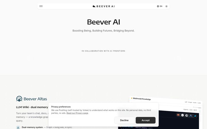 Zrzut ekranu beever.ai
