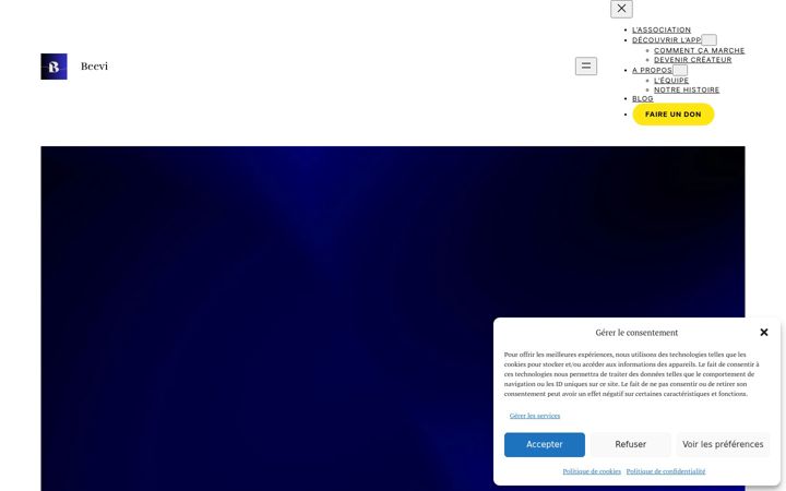 Skärmbild av beevi.fr