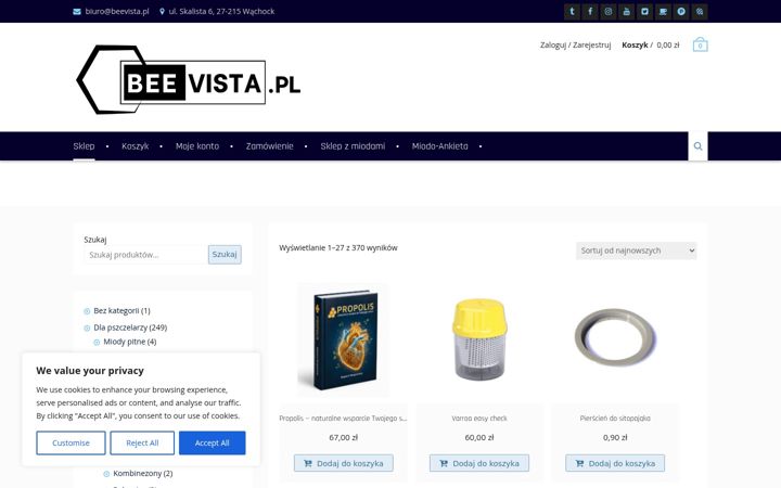 Screenshot of beevista.pl