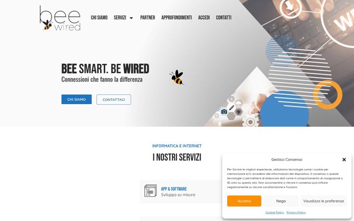 Screenshot of beewired.it