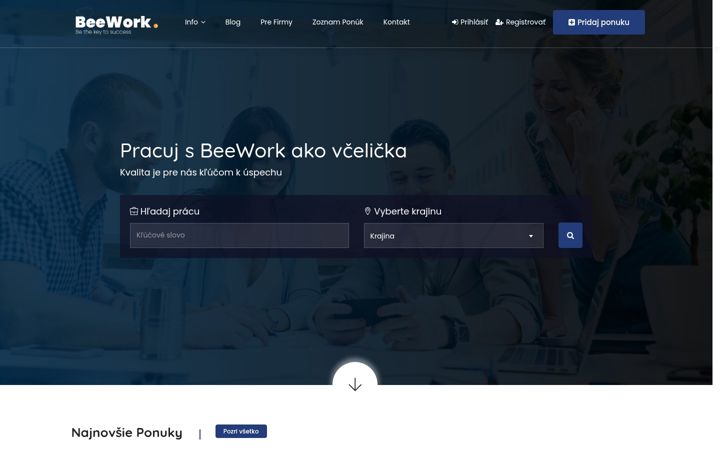 Zrzut ekranu beework.sk