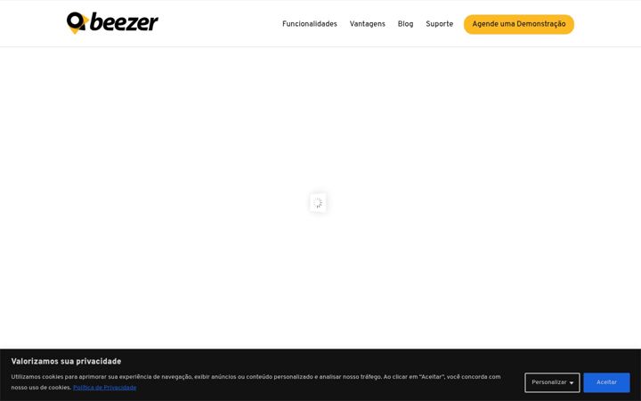 Screenshot of beezer.com.br