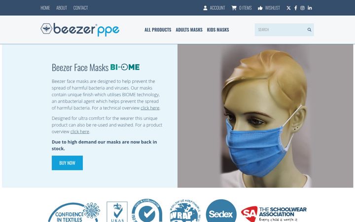 Screenshot of beezerppe.co.uk