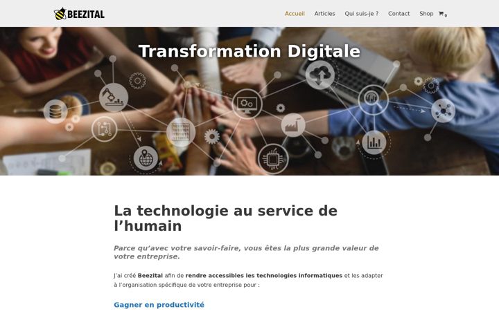Skärmbild av beezital.fr