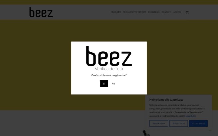 Screenshot of beezvapor.com