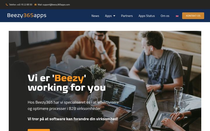 Screenshot of beezy365apps.com