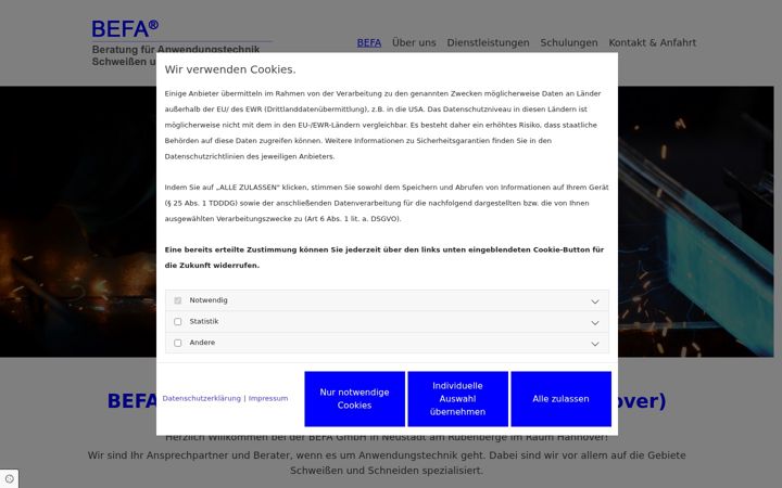 Screenshot of befa-nord.de