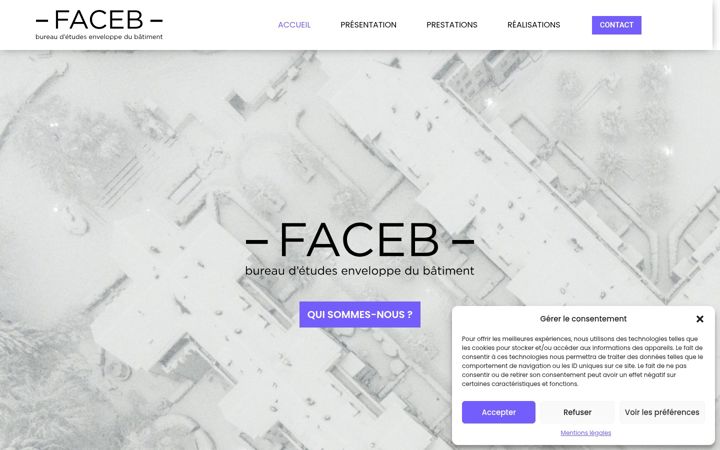 Skärmbild av befaceb.fr