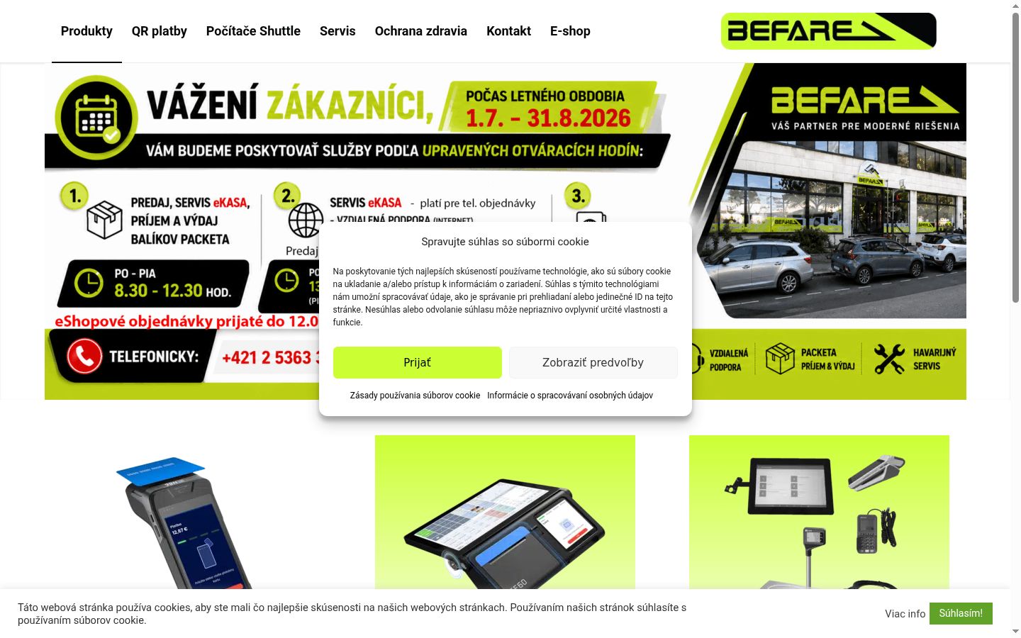 Képernyőkép a bármilyen interakció előtt megjelenő hozzájárulási bannerről