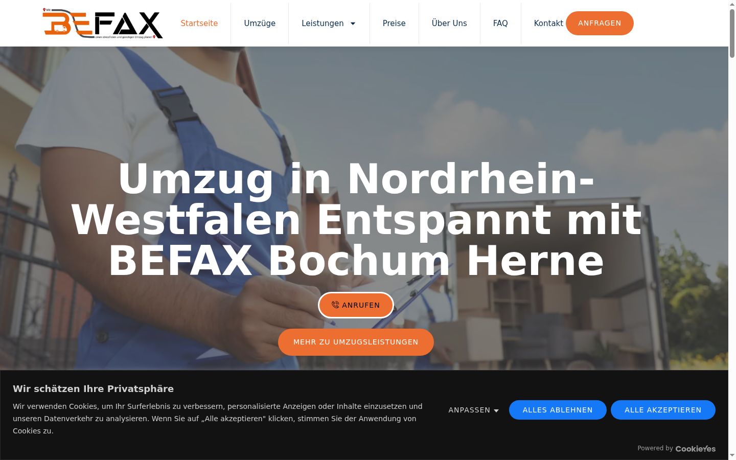Screenshot tal-banner tal-kunsens muri qabel kwalunkwe interazzjoni