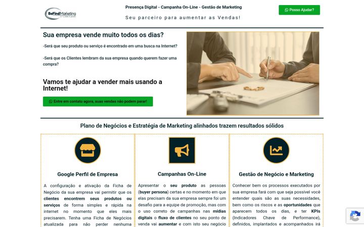 Screenshot of befindmarketing.com.br