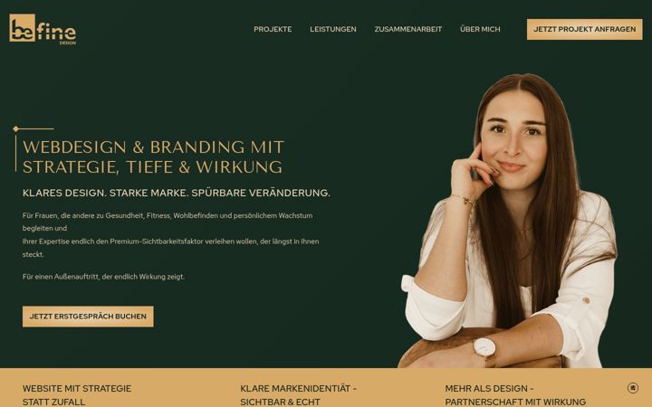 Screenshot of befine-design.de