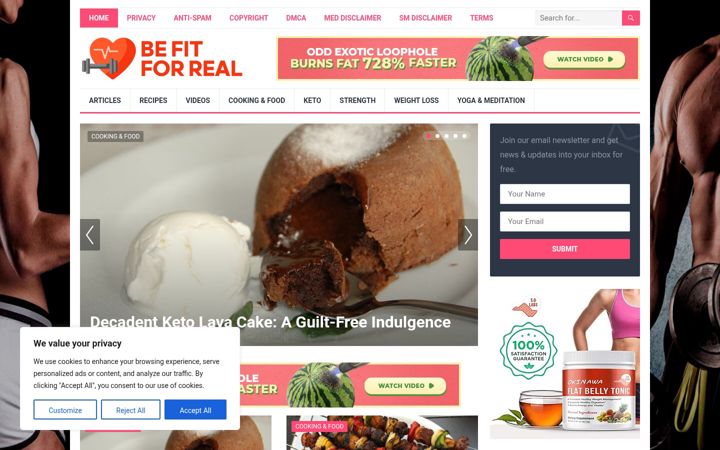 Screenshot of befitforreal.com