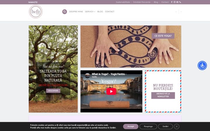 Screenshot of befitstudio.ro