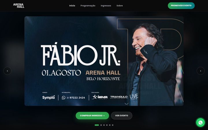 Screenshot of beflyhall.com.br