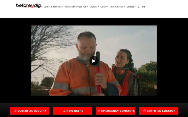 Screenshot of beforeudig.co.nz