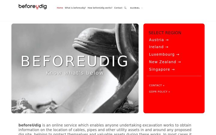 Screenshot of beforeudig.com