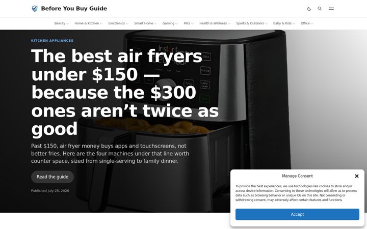 Screenshot of beforeyoubuyguide.com