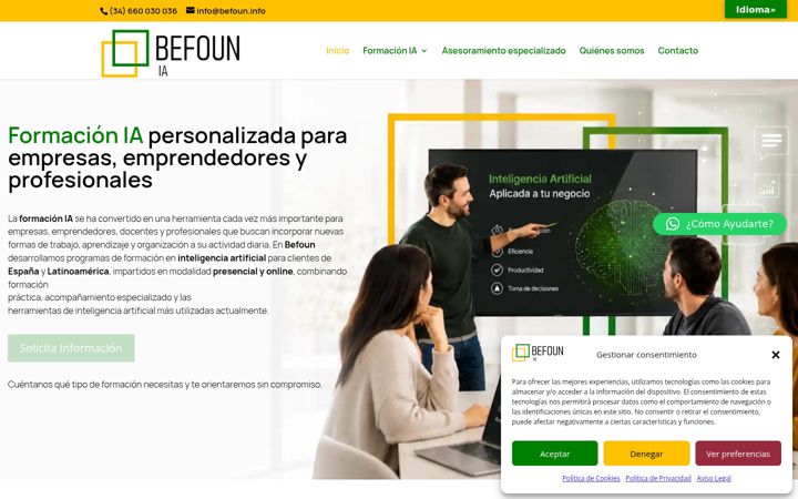 Screenshot of befoun.com