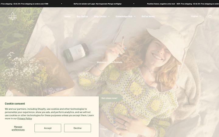 Screenshot of befoxdetox.com