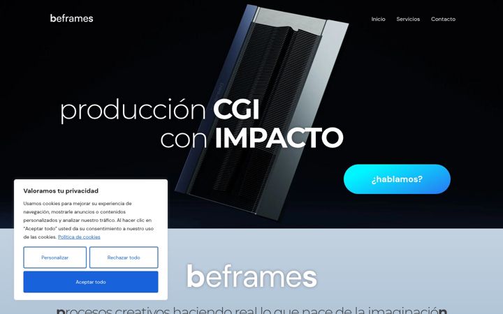 Screenshot of beframes.es