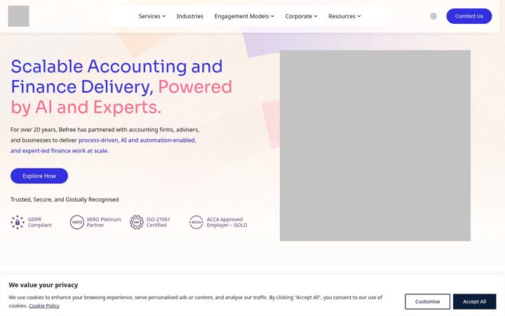 Screenshot of befreeltd.com