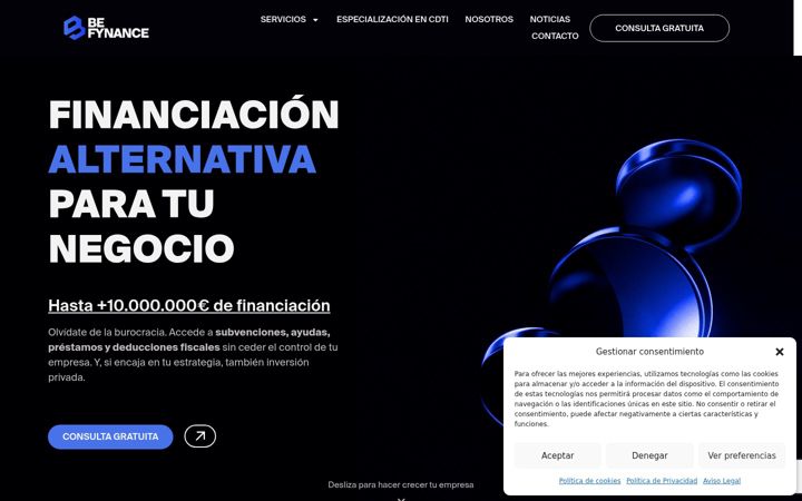 Screenshot of befynance.com