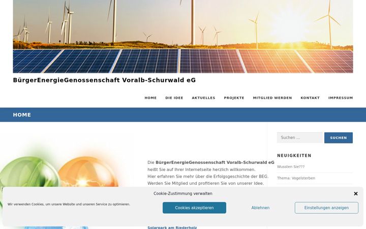 Screenshot of beg-voralb-schurwald.de
