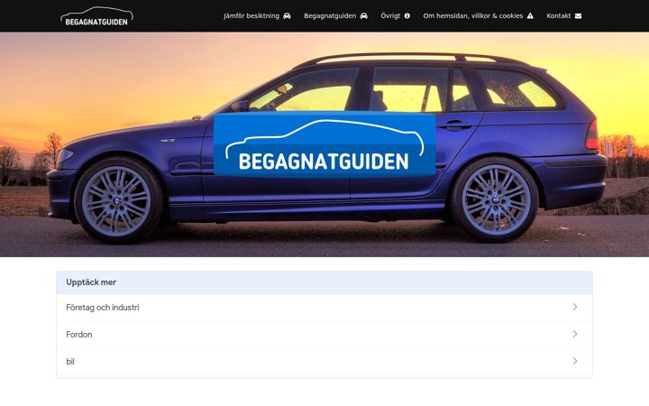 Screenshot of begagnatguiden.se