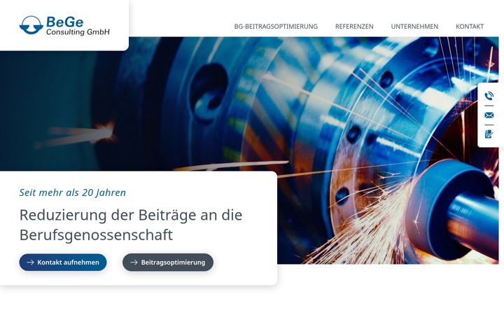 Screenshot of bege-consulting.de