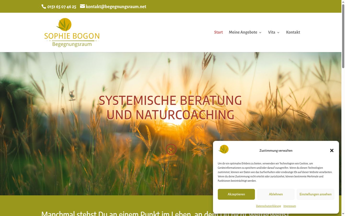 Screenshot tal-banner tal-kunsens muri qabel kwalunkwe interazzjoni