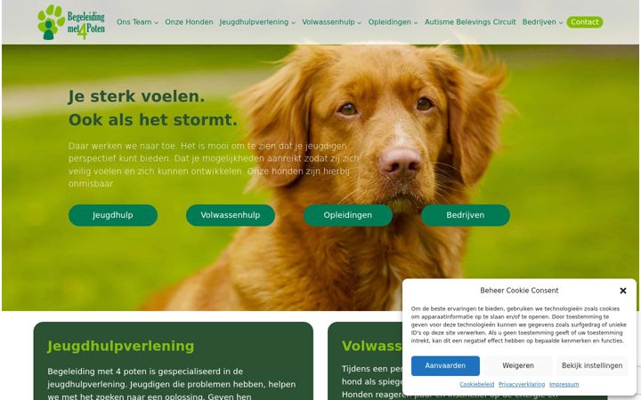 Screenshot of begeleidingmet4poten.nl