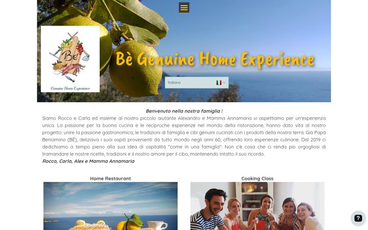 Screenshot of begenuinehome.it