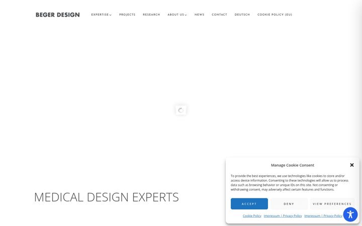 Screenshot of begerdesign.de